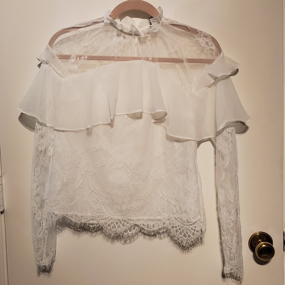 White Lace Shirt